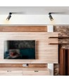 Grant spotlysarmatur GU10 - væg- og loft, sort, 230V, max 30W