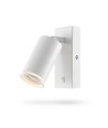 GU10 Vægmonteret spot - Hvid, aluminium, IP20 indendørs, uden lyskilde