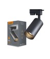 1-faset GU10 Lonzo skinnespot - Sort, Uden lyskilde, 1F2W