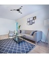 6x GX53 loftmonteret skinnespot - Sort, uden lyskilde, IP20, max 180W