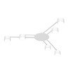 Ceiling spotlight luminaire GX53 - spænding: 230V, forbrug: max 6x30