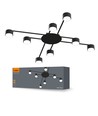 Loftspotarmatur GX53 - max 8x30W, 230V