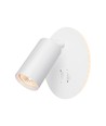 GU10 væglampe med 5W LED backlight - Hvid, inkl. 2 afbrydere, uden GU10 lyskilde