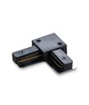 L-samler til 1-faset skinner - Sort, 1F2W