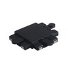 T-samler til magnetisk skinnesystem, 48V - Sort, 68x24x9.5 mm, indendørs