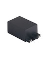 Tilslutningsboks til magnetisk skinne, sort - Passer til 24x6mm overfladeskinne