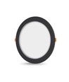 LED indbygningsspot 12W - rund, sort, neutral hvid, 230V, 1350lm