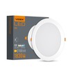 Led indbygningsspot 24w - Rund, neutral hvid, 230v, 2700lm