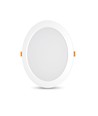 Led indbygningsspot 24w - Rund, neutral hvid, 230v, 2700lm