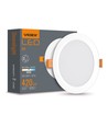 LED downlight 6W - rund, neutral hvid, 230V, 620lm