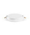 18W rammeløst LED indbygningspanel - 2100lm, 4000K, 22,2 x 22,2 cm, integreret driver, hvid kant