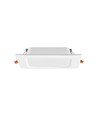 Led downlight 6W - firkantet, neutral hvid, 230V, 620lm, forbrug 6W