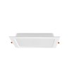 18W Firkantet rammeløst LED panel - 122lm/W, 4000K, 224x224mm, hvid kant, flicker free