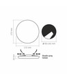 Led indbygningsspot 24W - rund, neutral hvid, 230V, 2950lm