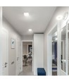 18W LED påbygningspanel - 1400lm, 4000K, hvid, 19,2 x 19,2 cm, IP20 indendørs