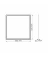 PA404W Rammepanel 40W - Neutral hvid, 230V, Lysstyrke 4500, Forbrug 40