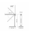 5W Oslo LED skrivebordslampe, 3-trin dæmpbar - Hvid, CCT, 280lm, IP20 indendørs