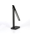 LED skrivebordslampe - med trådløs opladning, sort, 230V, 700lm, 18W