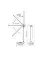 LED skrivebordslampe - med trådløs opladning, sort, 230V, 700lm, 18W