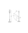 Tokyo 12W LED gulvlampe - Dæmpbar, sort, 230V