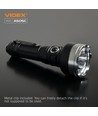 LED bærbar lommelygte - 5000K, lysstyrke 5500lm, forbrug 20W