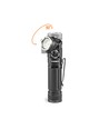 LED lommelygte, genopladelig - Magnetisk, 1000lm, USB-C, Roterbar, Hvid+rød lys