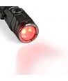 LED lommelygte, genopladelig - Magnetisk, 1000lm, USB-C, Roterbar, Hvid+rød lys