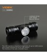 10W LED Genopladelig pandelampe - 5000K, USB-C, 1200lm