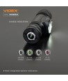 10W LED Genopladelig pandelampe - 5000K, USB-C, 1200lm