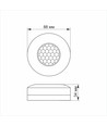 PIR sensor til loft/væg, 360° - 1200W, IP20, hvid, rækkevidde 2-8m