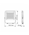 50W LED projektør - 130lm/W, IP65, 5000K, 90 grader, udendørs