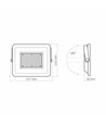 100W LED projektør - 5000K, IP65, IK07, 90° spredning, udendørs