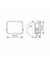 10W LED projektør - 95lm/W, IP65, 5000K, sort, udendørs