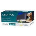 LED-POL 6W LED grå væglampe - IP54 udendørs, 230V, inkl. lyskilde