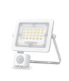 20W LED projektør med sensor - 6500lm, IP65, IK07, grå, udendørs