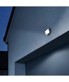 30W LED projektør med sensor - 5000K, IP65, sort, PIR bevægelsessensor, udendørs