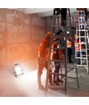 50W genopladelig LED projektør - 1600lm, IP65, transportabel, arbejdslampe, 3 lysstyrker, USB-C output