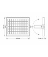 Gelio projektør 20W - LED, solcelle, flood, sensor, neutral hvid, lysstyrke: 600