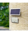 Solcelle Led projektør, inkl solcelle - Solcelleprojektør, 1000lm, skumringssensor, fjernbetjening