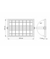 50W Solara LED projektør med solcelle - 1000lm, IP65, 5000K, grå, inkl. fjernbetjening og solcellepanel