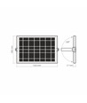 30W Solara LED projektør med solcelle - 3740lm, IP65, 5000K, 96Wh batteri, aluminium, udendørs