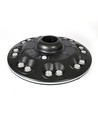 12W Solara LED parklampe med sensor - 1400lm, IP54, 360 grader, 3.2V, CCT, sort finish
