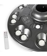 12W Solara LED parklampe med sensor - 1400lm, IP54, 360 grader, 3.2V, CCT, sort finish