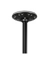 12W Solara LED parklampe med sensor - 1400lm, IP54, 360 grader, 3.2V, CCT, sort finish