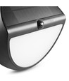 LEDlife 500lm solcelle væglampe med sensor - IP54, 5000K, sort, 220x220mm, bevægelsessensor