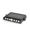 Solcelle LED væglampe med sensor, 600lm - 5000K, IP54, sort, bevægelsessensor