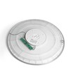 44W LED loftslampe med baggrundslys, CCT - 109lm/W, IP54, Ø50cm, hvid kant, 3 lyskulører