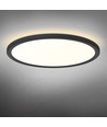 22W LED loft/væglampe med baglys - IP54, Sort, CCT justerbar, Ø29,3cm, 2400lm