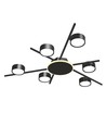 6x GX53 loftlampe med backlight, 9W - Sort, 2700K, 830lm, IP20, uden lyskilde til GX53 fatning