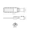 50W LED gadelampe - IP65, 5000K, 230V